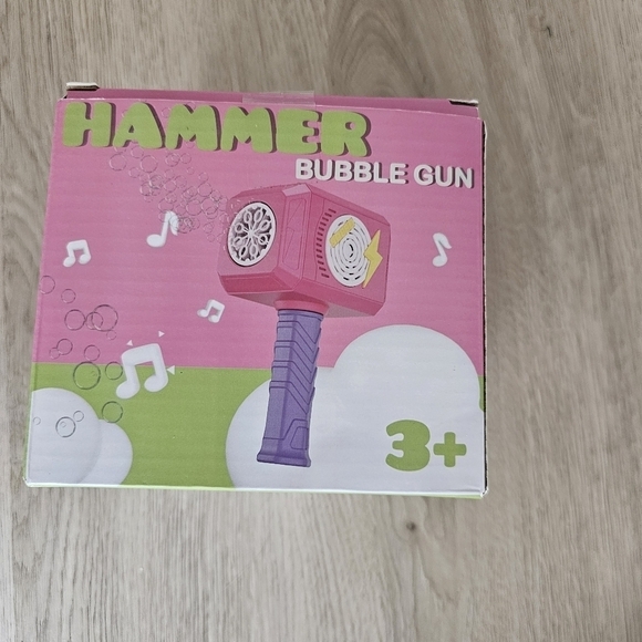 NEW/In Box Hammer Bubble Gun w 🎶. Pink/Purple - Picture 1 of 9